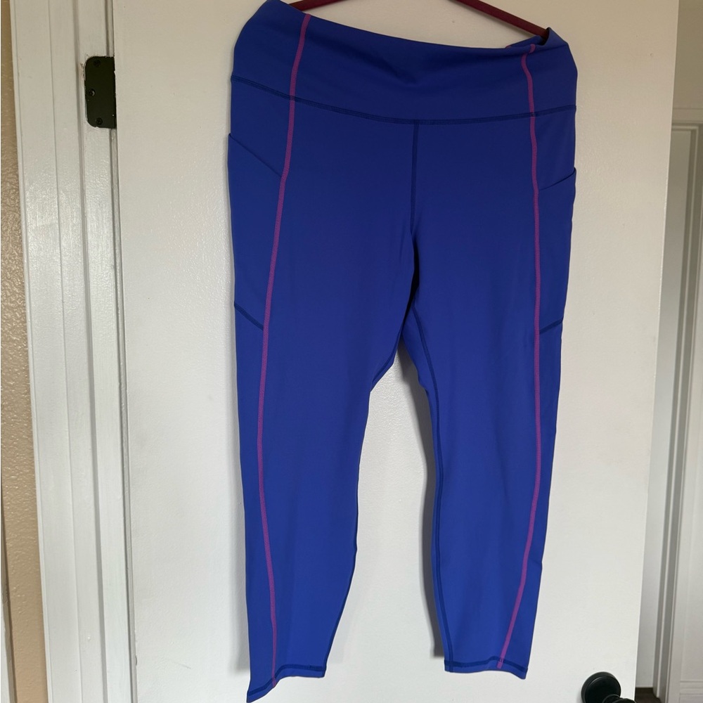 Blue and Pink Activewear Leggings - Picture 7 of 10